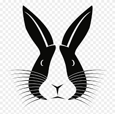 This is digital artwork ready for immediate download and. Domestic Rabbit Hare European Rabbit Silhouette Rabbit Face Vector Png Transparent Png 741x750 4529930 Pngfind