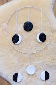 Kinderzimmer selber malen bilder für kinderzimmer selber malen tarsus i ek h zl für kinderzimmer selber malen. Diy Wand Mobile Kleine Mondphase Wanddekoration Selber Machen