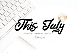 If you resize some and change the position of others on the line, your font will look. This July Font
