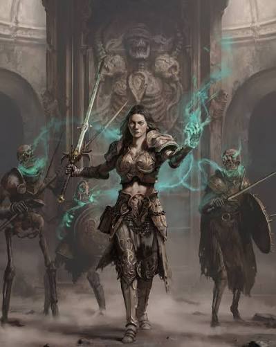 Necroblade More character illustration made for @archvillaingames #fantasy  #fantasyart #fantasyillustration #necromancer #undead #dnd #characterdesign