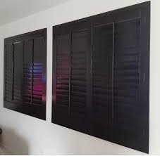Usually ships within 3 to 5 weeks. Black Basswood Shutters Plantation Shutters Blinds Window Treatments
