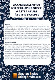 Pin On Literature Review Samples