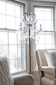 16 brilliant lighting ideas you can diy on a dime. Chandelier Floor Lamp Chandelier In Living Room Floor Lamps Living Room Chandelier Floor Lamp