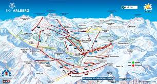 Ski Arlsberg Trail Conditions Lech Piste Map Trail Map Trail Maps Map Lech