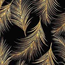 Black And Gold Art Deco Wallpaper Uk Feather Gold Black Glitter Glam Feathers Pattern Modern Trendy Chic Elegant Floor Pillow By Love999 In 2020 Art Deco Wallpaper Art Deco Illustration Art Deco Pattern