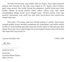 Untuk lebih jelasnya, berikut ini ada beberapa contoh karangan narasi tentang pengalaman, pendidikan, lingkungan, liburan, guru. Karangan Laporan Lawatan Sambil Belajar Ke Kuala Lumpur Karangan Contoh Cikgugoh
