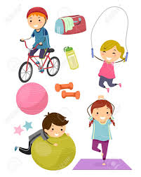 See more ideas about exercise for kids, kids, fitness. Stickman Illustration Featuring Kids Surrounded With Fitness Stock Photo Picture And Royalty Free Image Image 56461743