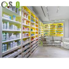 Display medical shop counter furniture design. Retail Shop Interior Design High End Furniture Shelving Pharmacy Glass Rack Buy Shelving Pharmacy Glass Rack Ouyee Customized Mdf Pharmacy Store Counter High End Pharmacy Showcase Medical Store Decoration High End Wall Pharmacy