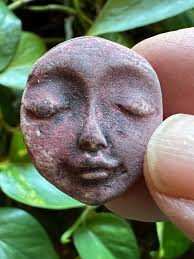 Dollhouse miniature wooden decorative ceramic Face