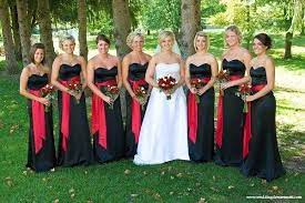 Pin By Linda Spells On Party Party Party Red Wedding Dresses White Bridesmaid Black Bridesmaid Dresses