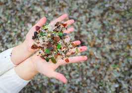Glass beach is located just beyond mccurdy point and extending south below the elevated bluff. Check Out Some Amazing Images Of California S Glass Beach