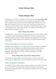 Enset Hikaye Oku Enset Hikaye Oku