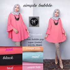 Flickr photos, groups, and tags related to the baju_blouse_terkini_2014, flickr tag. Blouse Wanita Simple Bubble Baju Atasan Terbaru Warna Pink Merah Hitam Di Surakarta Tribunjualbeli Com