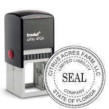 And we specialized in making the pre ink stamps, rubber stamp, nylon stamps. Custom Llc Seal Stamp Standard Professional Seal Simply Stamps