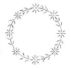 Simple floral wreath embroidery pattern. Simple Daisy Wreath Pattern Hand Embroidery Designs Simple Embroidery Embroidery Monogram