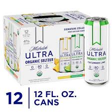 Great value low calorie diet tonic water, 6pk(case of 2) no calories: Michelob Ultra Organic Hard Seltzer Variety Pack Slim Cans 12 Oz Instacart
