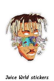 Juice Wrld Stickers Legends Never Die Hip Hop Stickers Lucid Dreams Rip Juice Wrld 999 Stickers Girls Cartoon Art Rapper Art Cartoon Art