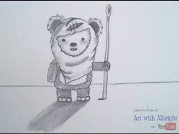 Draw A Star Wars Ewok Step By Step Easy And Simple You Can Draw Simple Tutorial Join Our Live Class Experience Drawings Art Drawing Tutorial