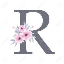 See more ideas about alphabet, pink, lettering alphabet. English Alphabet Letter R Monogram With Watercolor Floral Design Pink Flowers Grey Leaves Isolated On White Background Hand Painting Illustration Font For Design Greeting Cards And Other Stock Photo Picture And