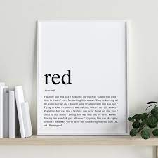 Taylor Swift Red Lyrics Poster Lyrics Wall Art Wall Art Poster Taylor Swift Taylor Swift Lyrics Taylor Swift Wall Art Quotes In 2021 Taylor Swift Lyrics Taylor Swift Red Lyrics Lyric Poster