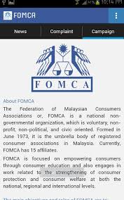 Fomca bekerja rapat dengan kerajaan dan badan bukan kerajaan di peringkat kebangsaan dan antarabangsa dalam memberikan maklumat, pendidikan dan perlindungan pengguna. 10 Fomca Ideas Consumers Knowing You Memorandum