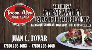 When i last went, a live mariachi band played while i enjoyed a. Tacos Alex Imperial Valley Home Facebook