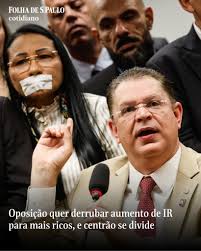 Defendemos que o brasileiro paga imposto demais, pobre, rico, classe média,  milionário', diz líder do PL. 📲Leia mais na #Folha: https://mla.bs/987500dd