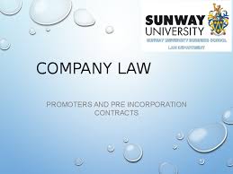 According to the case of southern bank bhd v abdul raof bin rakinan, the first defendant owed money to the plaintiff under overdraf facility. Ppt 3 Promoters And Pre Incorporation Contracts Rosni Nisha Academia Edu