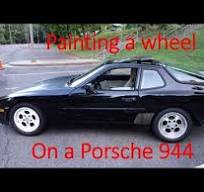 Porsche 944: Project 944 - Painting a wheel - YouTube