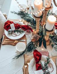 Easy Christmas Table Setting With Red Hallstrom Home In 2020 Christmas Dinner Set Christmas Table Settings Red Christmas Decor