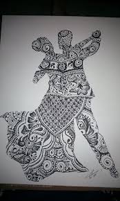 Dancing Couple Zentangle Art Laketyedye Says Not Only Is This Drawing Amazing It Gave Me An Idea To Use A Zentangle Des Mandala Design Art Zentangle Art Art