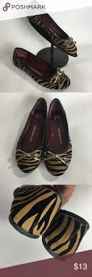Isaac Mizrahi Live Sophie Ballet Flats Brown Zebra Isaac