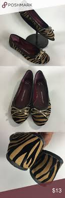 Isaac Mizrahi Live Sophie Ballet Flats Brown Zebra Isaac