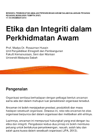 We did not find results for: Etika Dan Integriti Dalam Perkhidmatan Awam Pdf