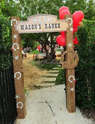 Buy today & save, plus get free shipping offers on all party decor. Picture Only Would Be An Easy Decoration Diy Project For A Western Cowboy Party Entryway Western Birthday Party Cowboy Party Cowboy Theme Party