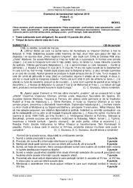 Subiecte si barem matematică și istorie bac 2019. Subiectul Model Al Probei E Istorie Bacalaureat 2019 SursÄƒ Edu Ro Update Materiale De Istorie