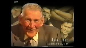 News segments of Jack Dyer's death
