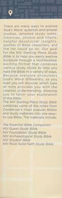 Examples & samples of case study. Niv Starting Place Study Bible An Introductory Exploration Of Studying God S Word 9780310450672 Christianbook Com