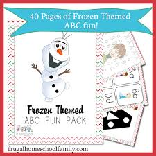 All images are in png format . Free Frozen Themed Abc Printable Pack Abc Activities Abc Printables Fun Math