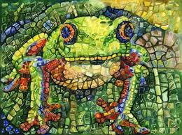Charlsie Kelly Online Gallery Mosaic Water Color Paintings Mosaic Animals Mosaic Art Frog Drawing