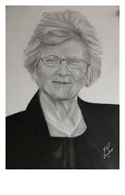 A recently completed drawing of the late Bridie Hennigan of Skreen, Co.  Sligo. Bridie sadly passed away two years ago and I did this as a thank you  tribute for her son