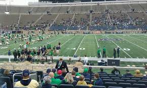 Notre Dame Stadium Section 28 Row 19 Seat 26 Notre