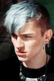 Pastel Blue Grunge Hair Men Hair Color Light Blue Hair Mens Hair Colour
