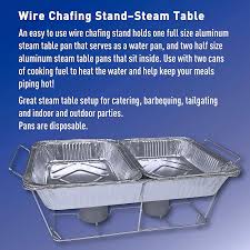 daily chef aluminum foil steam table pans half size 36ct