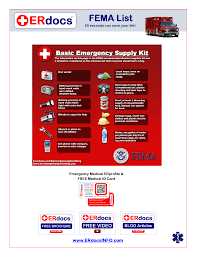Fema Home Safety Checklist Emergency Medical Erprofile Free Medical Id Card State Of The Art Interactive E Emergency Medical Free Medical Emergency Supplies