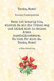 Danke Mama Kindergedicht Muttertag Gedicht Kindergedichte Muttertag Spruche