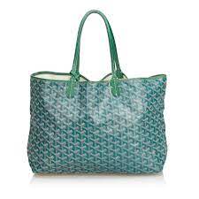 We would like to use cookies to create statistics regarding visits. Goyard Saint Louis Pm Totes Leder Andere Leinwand Tuch Grun Dunkelgrun Ref 104890 Joli Closet