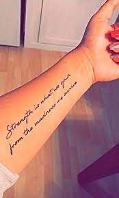 Small meaningful tattoos for women. 40 Latest And Unique Quote Tattoos For Women Nolond In 2021 Unique Quote Tattoos Phrase Tattoos Writing Tattoos