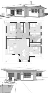 Bungalow Haus Neubau Modern Mit Walmdach 3 Zimmer Grundriss Einfamilienhaus Ebenerdig Bauen Ideen Architek Grundriss Einfamilienhaus Haus Bungalow Walmdach