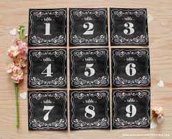 From rustic to elegant, they really do have it all. Free Printable Chalkboard Wedding Table Numbers Botanical Paperworks